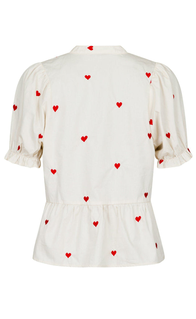 Neo Noir Top - Savy Hearts - Creme