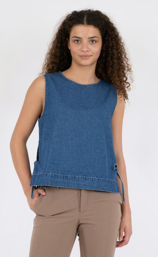 Neo Noir Top - Svetlana Denim - Blue