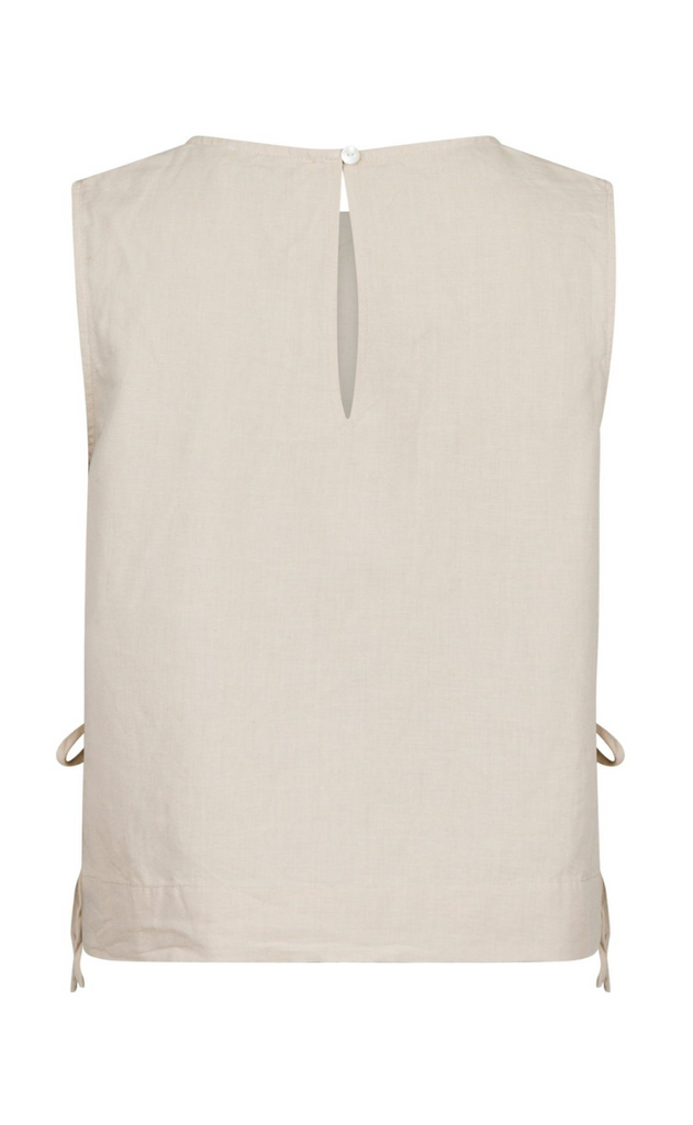 Neo Noir Top - Svetlana Linen - Sand