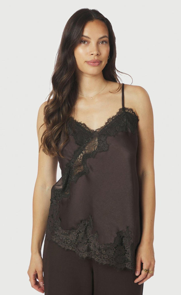 Neo Noir Top - Viole Lace - Dark Brown