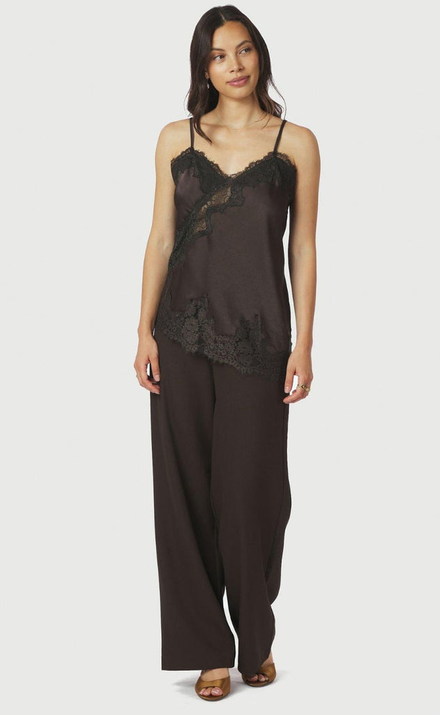 Neo Noir Top - Viole Lace - Dark Brown