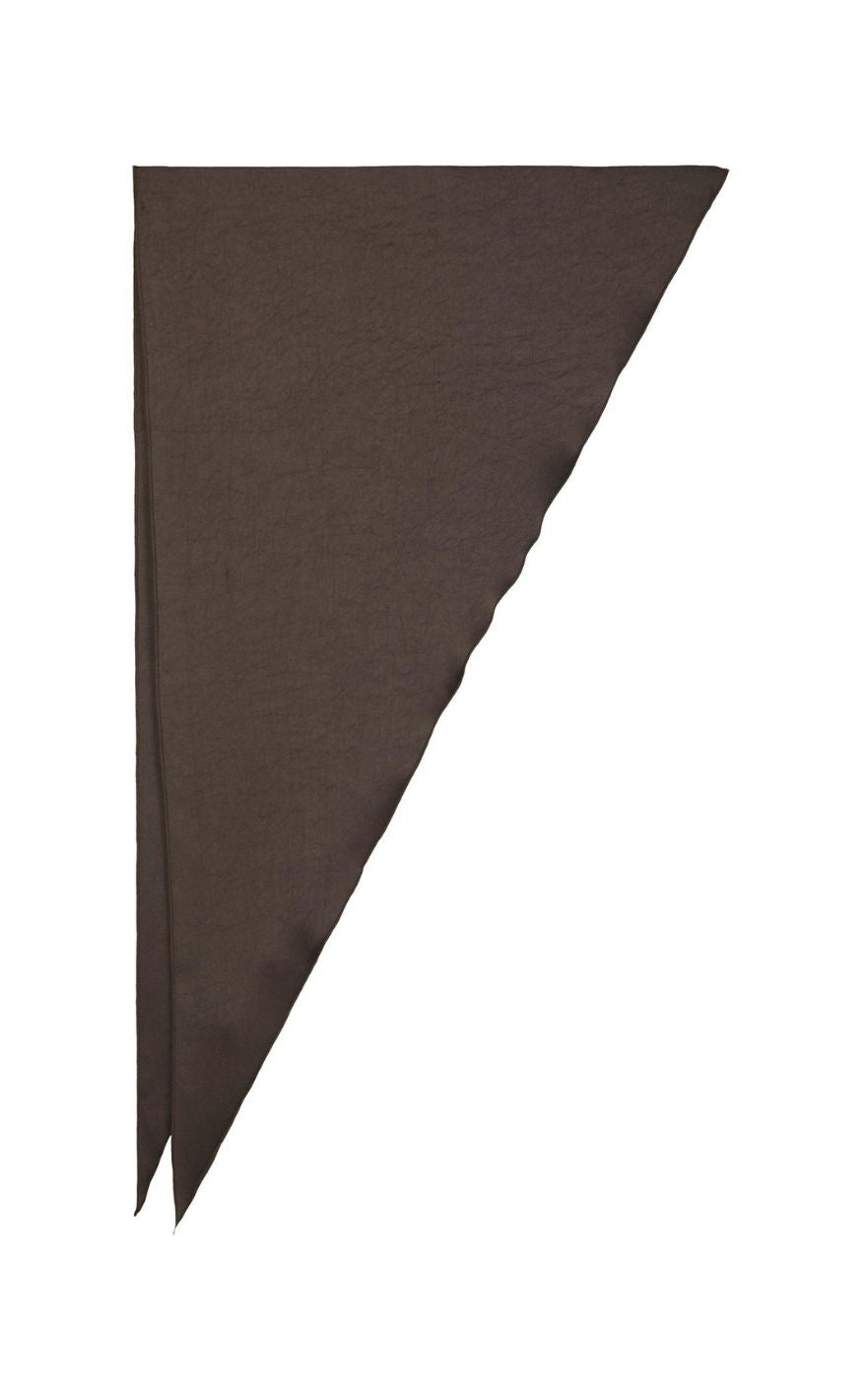 Neo Noir Tørklæde - Serina Heavy Sateen - Dark Brown