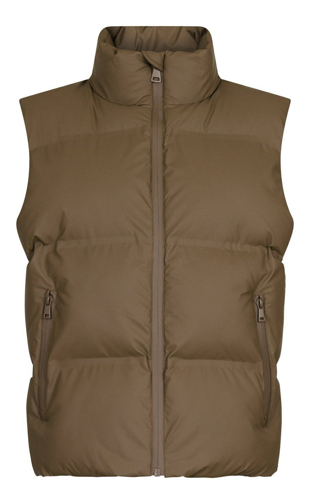 Neo Noir Vest - Annike C Puffer - Dark Taupe