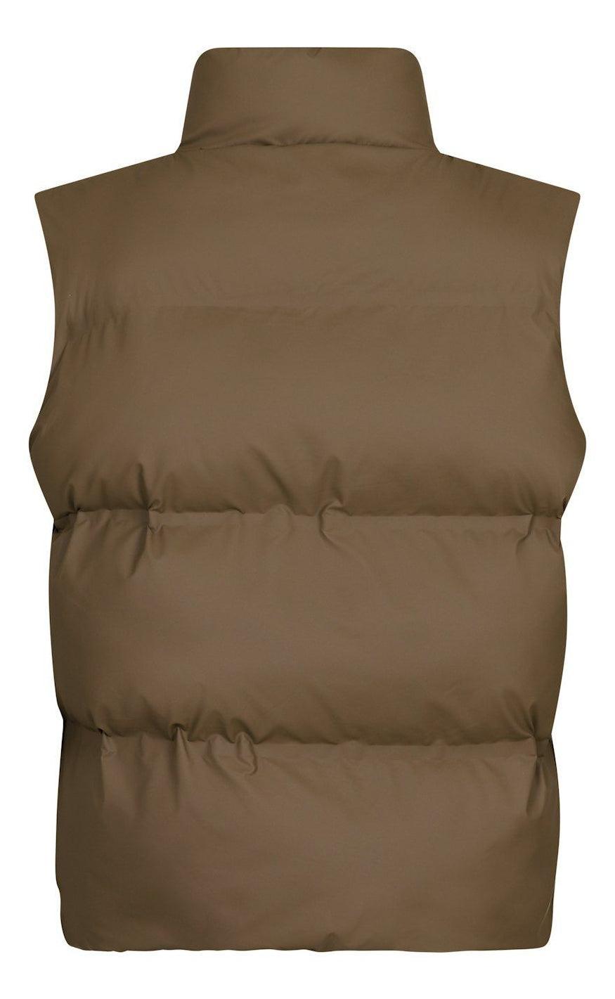 Neo Noir Vest - Annike C Puffer - Dark Taupe