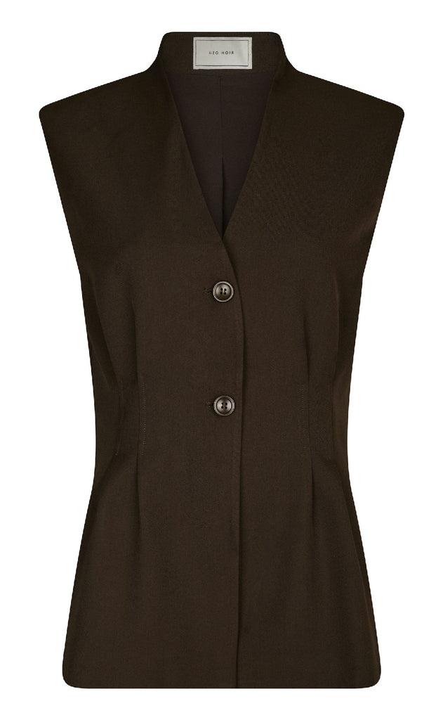 Neo Noir Vest - Finna Structure - Dark Brown