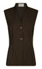 Neo Noir Vest - Finna Structure - Dark Brown