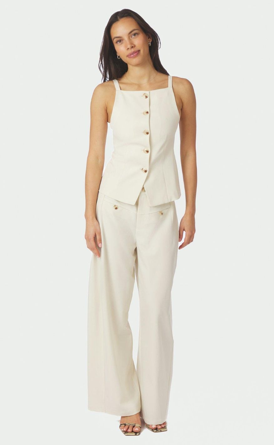 Neo Noir Vest - Kylie Structure - Off White