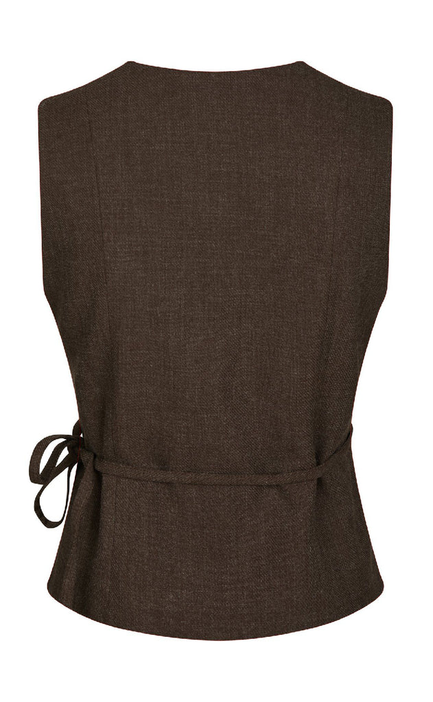 Neo Noir Vest - Samara - Brown Melange