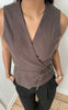 Neo Noir Vest - Samara - Brown Melange