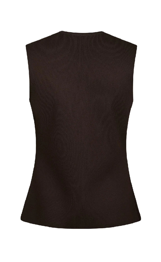 Neo Noir Vest - Sway Smooth - Dark Brown