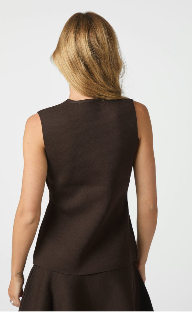 Neo Noir Vest - Sway Smooth - Dark Brown