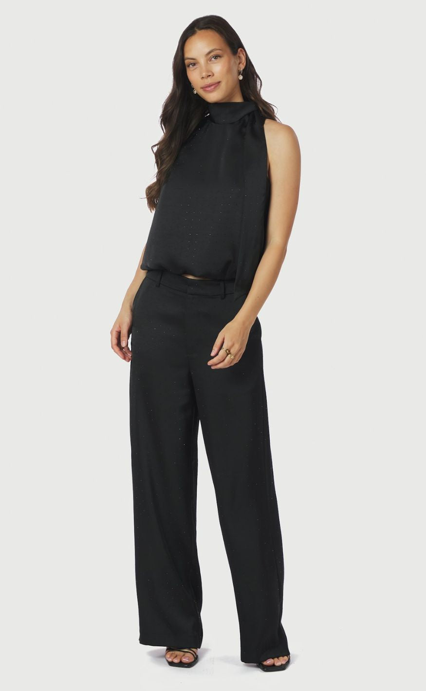 Neo Noir top - Veda Heavy Sateen Bedaz - Black