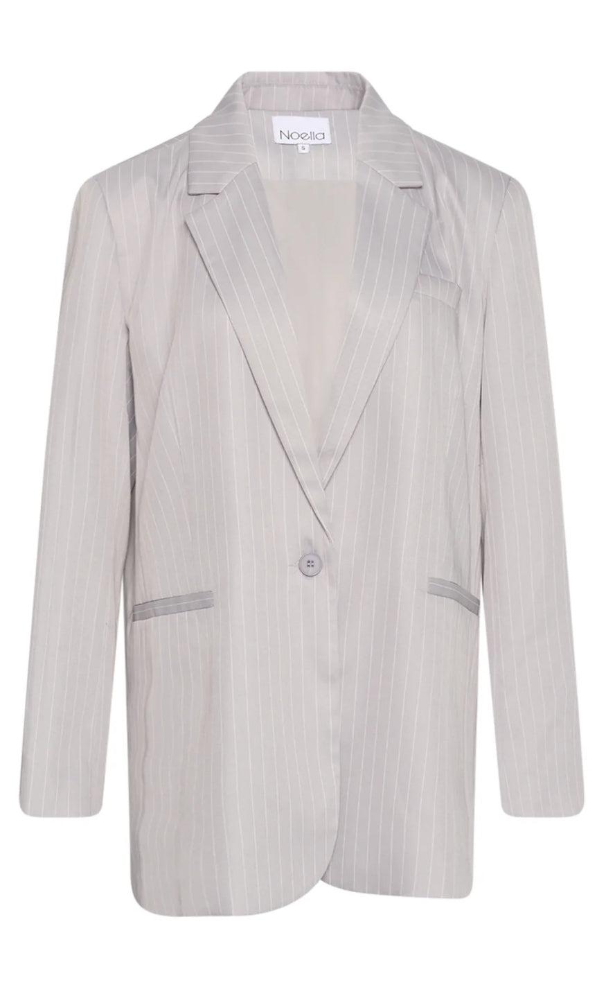 Noella Blazer - Bossy - Grey Pinstripe