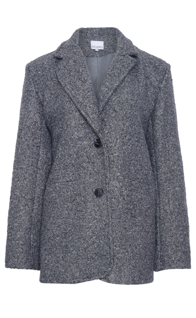 Noella Blazer - Jet - Medium Grey Melange