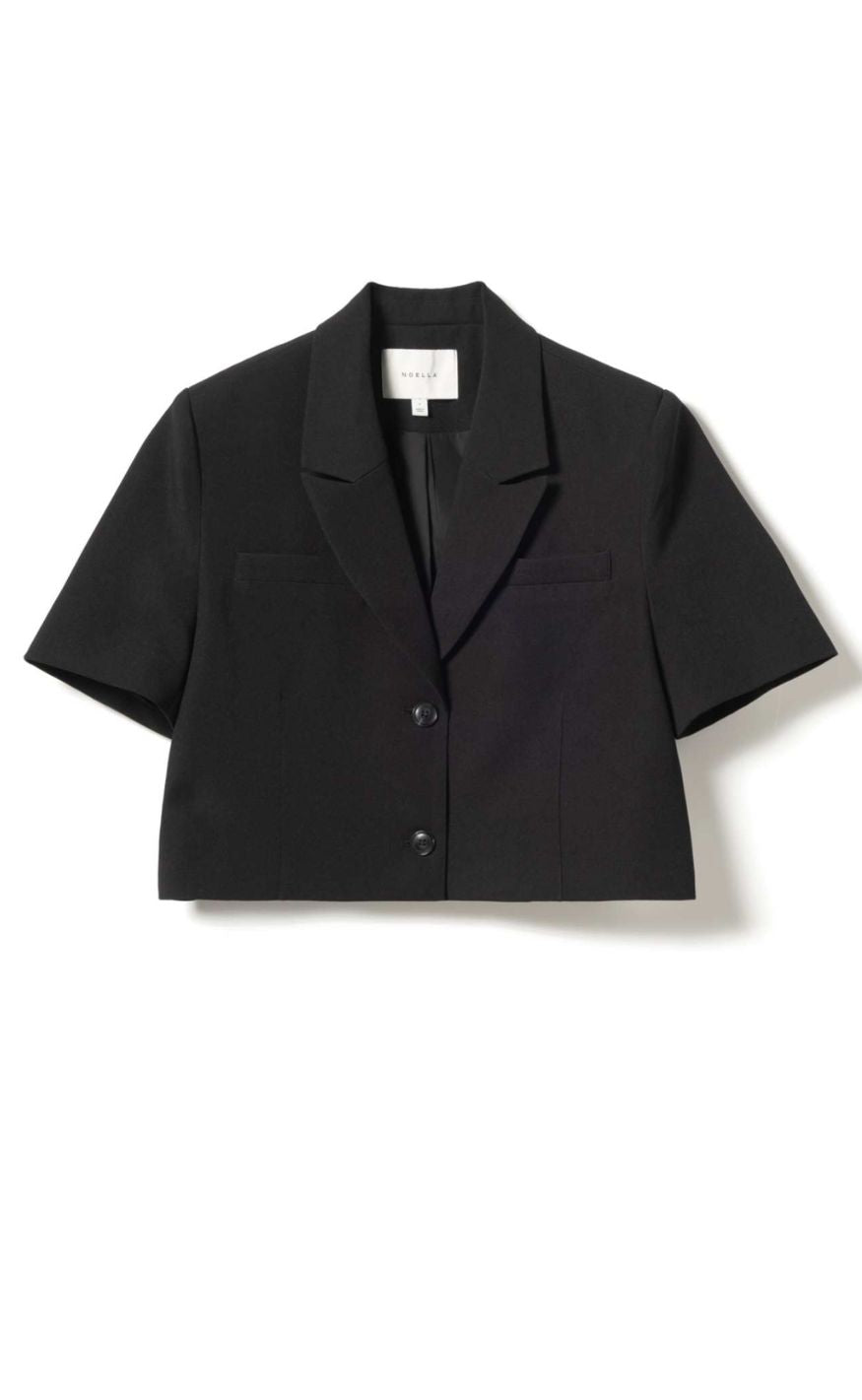 Noella Blazer - Leanne Crop - Black
