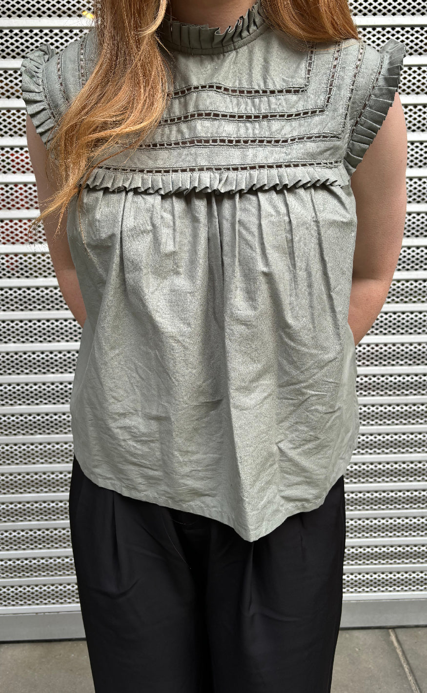 Noella Bluse - Kama - Sage Green