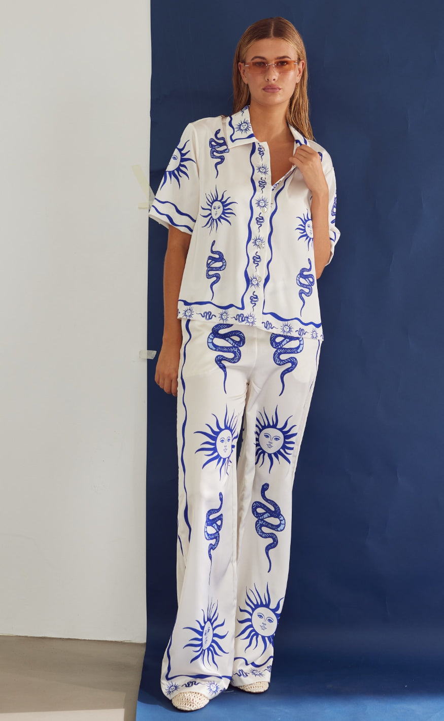 Noella Bluse - Kealy - Chana Blue Print