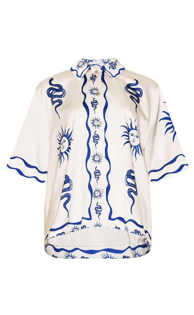 Noella Bluse - Kealy - Chana Blue Print