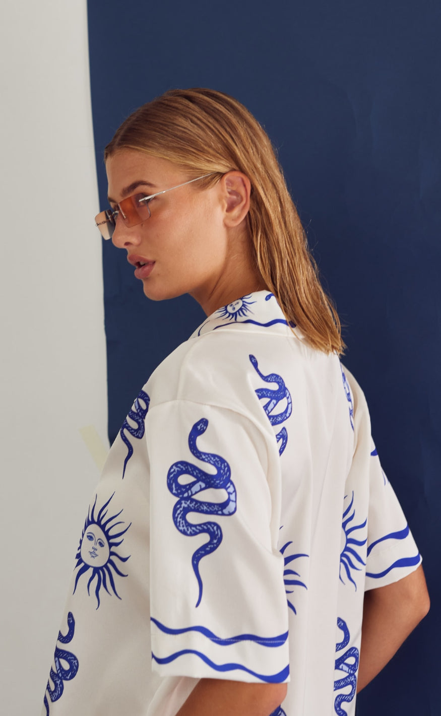 Noella Bluse - Kealy - Chana Blue Print