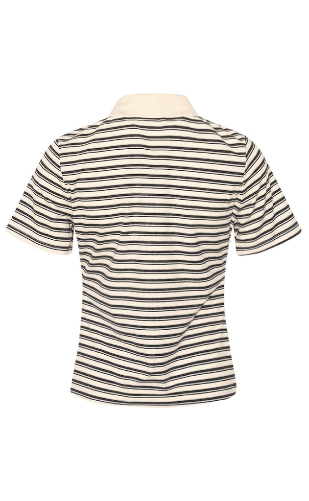 Noella Bluse - Leyna - Sugar Grey Stripe