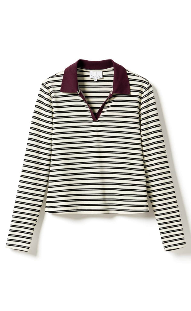 Noella Bluse - Luane - Caryll Black Stripe