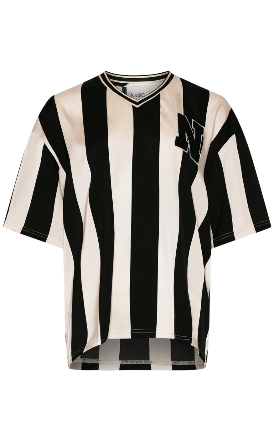 Noella Bluse - Lucena - Black Ivory Stripe