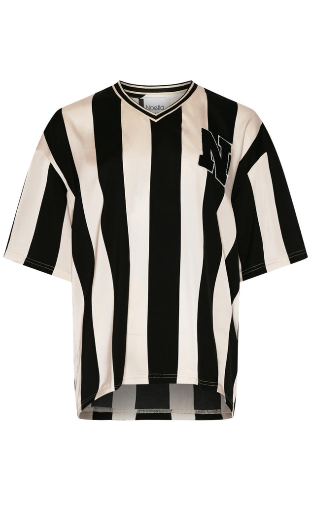 Noella Bluse - Lucena - Black Ivory Stripe