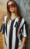 Noella Bluse - Lucena - Black Ivory Stripe