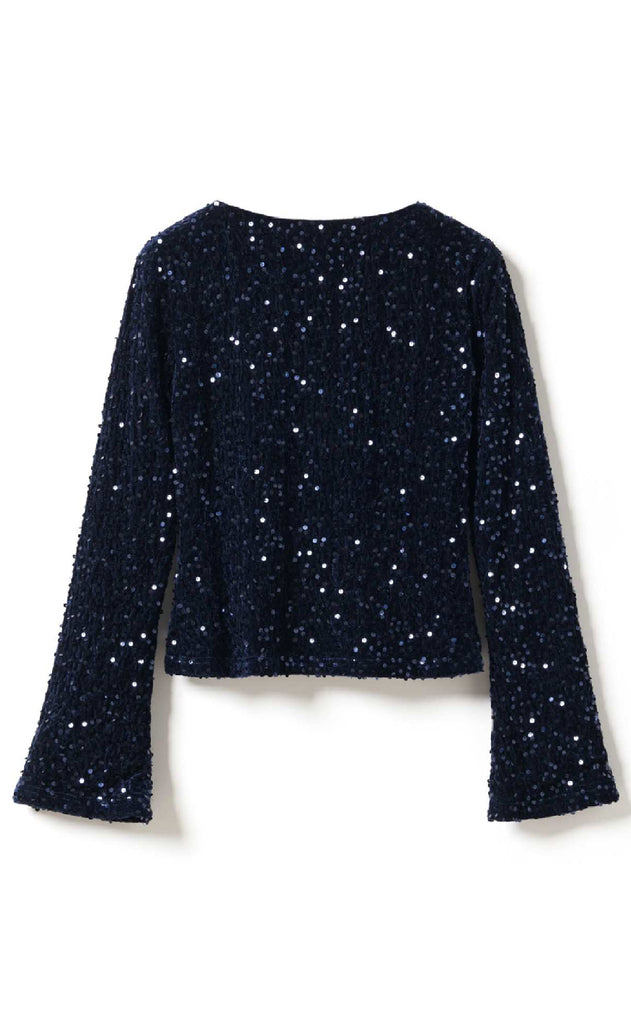 Noella Bluse - Lucille - Navy Blue