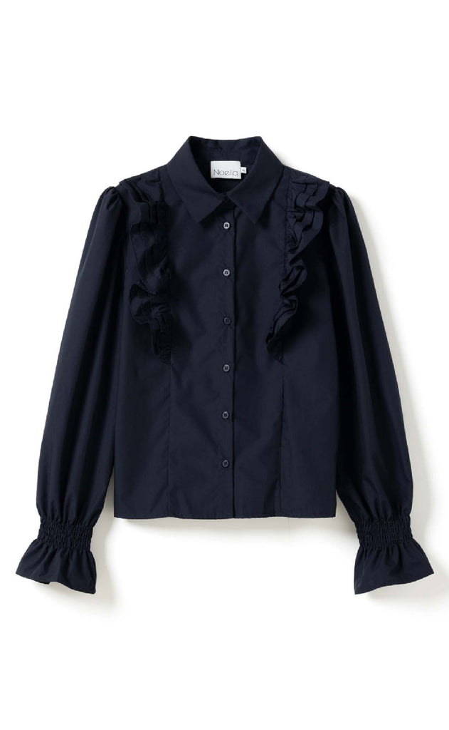 Noella Bluse - Lucina - Navy Blue