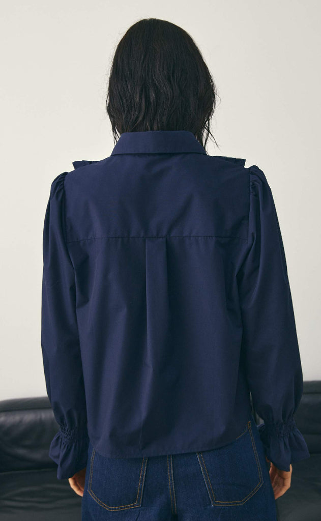 Noella Bluse - Lucina - Navy Blue