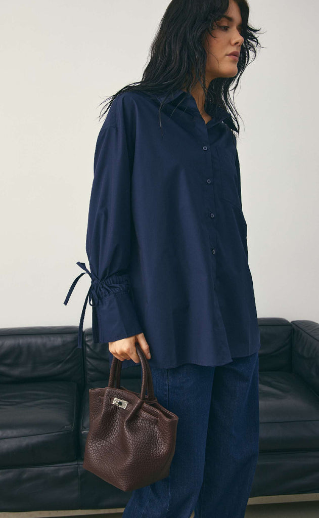 Noella Bluse - Luwana - Navy Blue