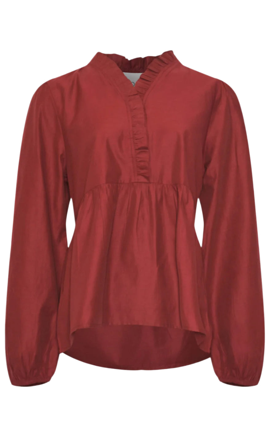 Noella Bluse - Matti - Dusty Mahogany