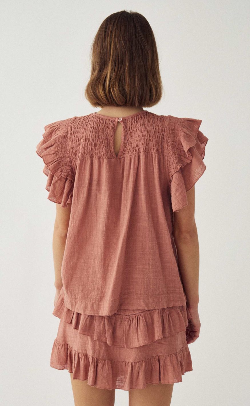 Noella Bluse - Maura - Red Clay