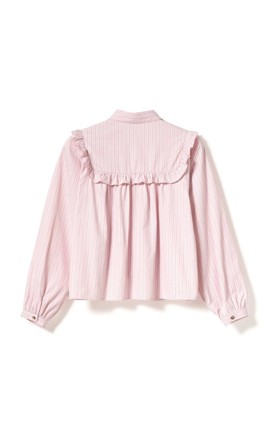 Noella Bluse - Mikayla - Donnie Blush Stripe