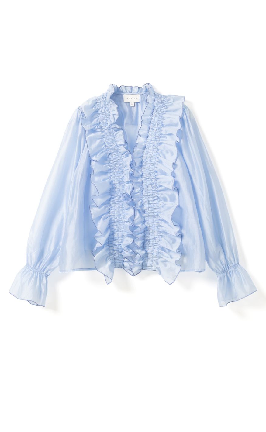 Noella Bluse - Myrtia - Air Blue