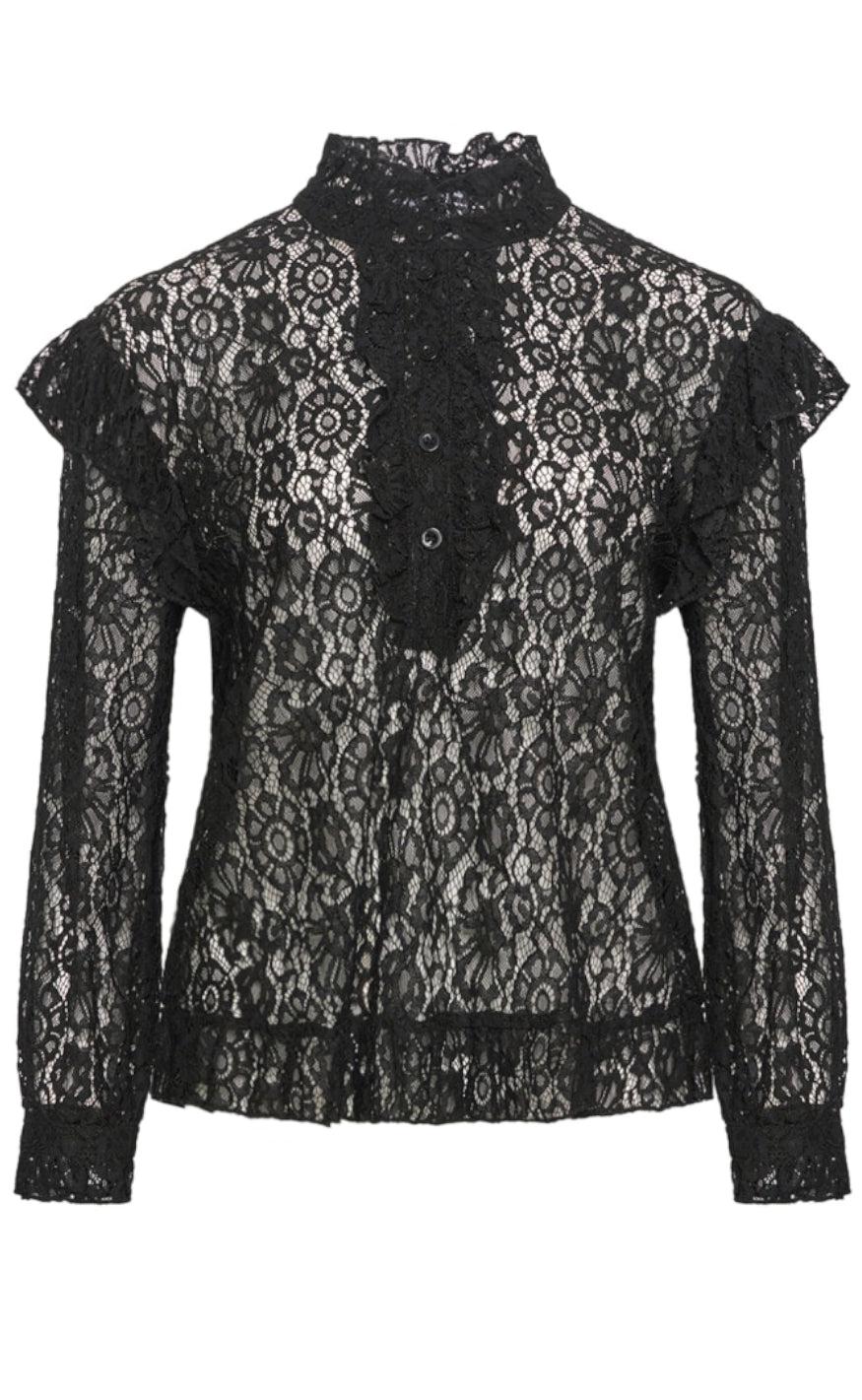 Noella Bluse - Remi Ruffle - Black