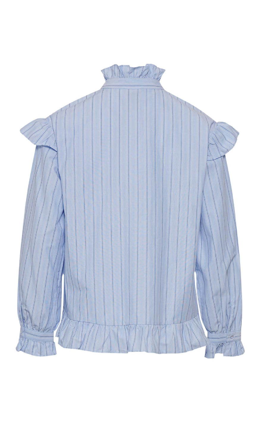 Noella Bluse - Sally - Light Blue Stripe