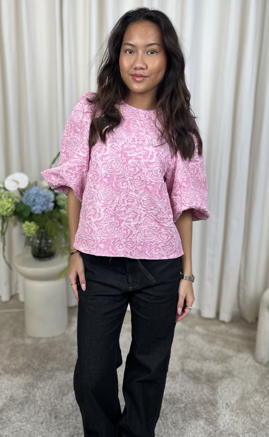 Noella Bluse - Shelly - Baby Pink