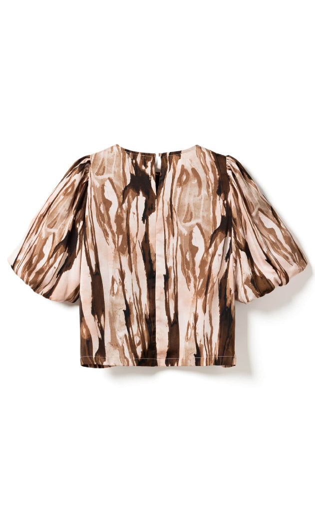 Noella Bluse - Shelly - Charise Blush Print