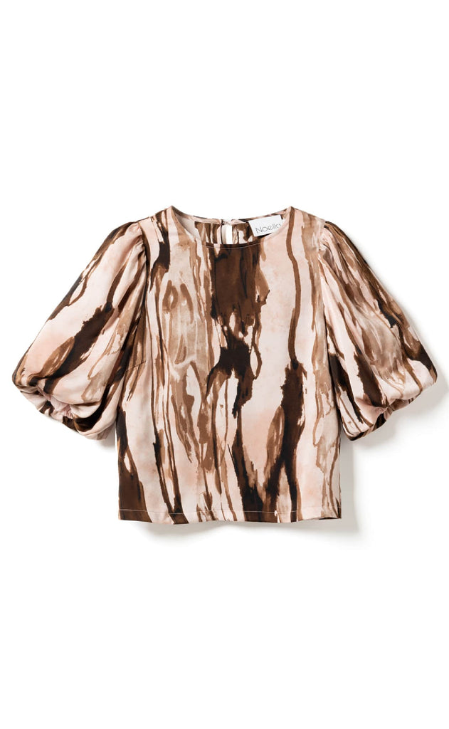 Noella Bluse - Shelly - Charise Blush Print