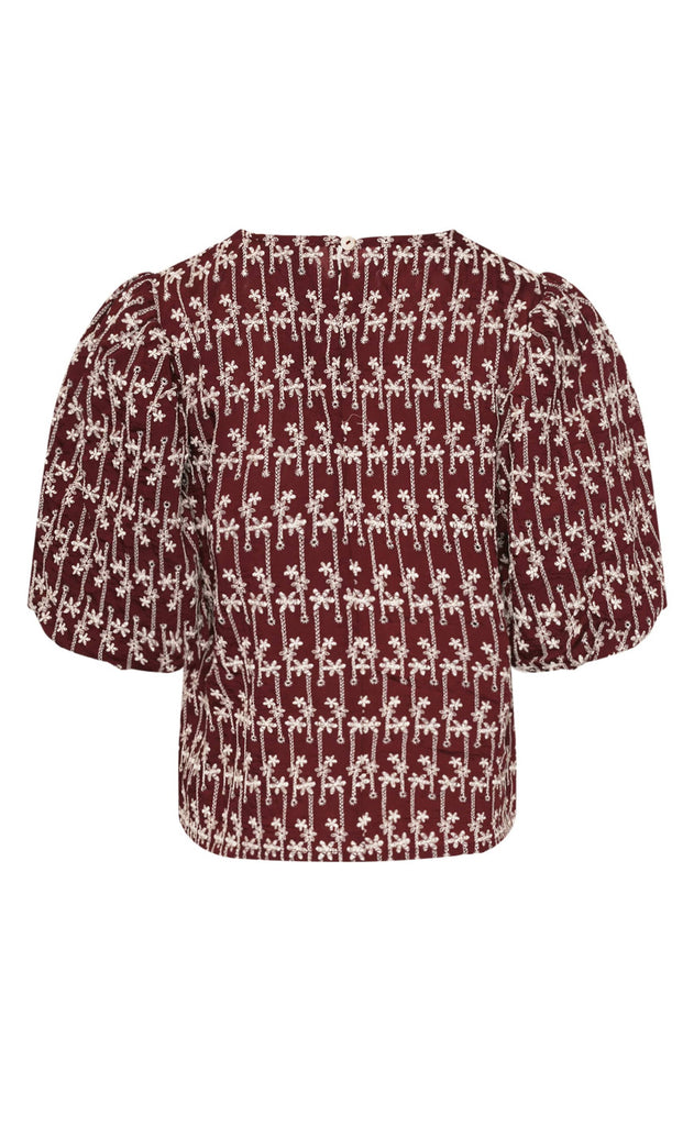 Noella Bluse - Shelly - Dusty Mahogany