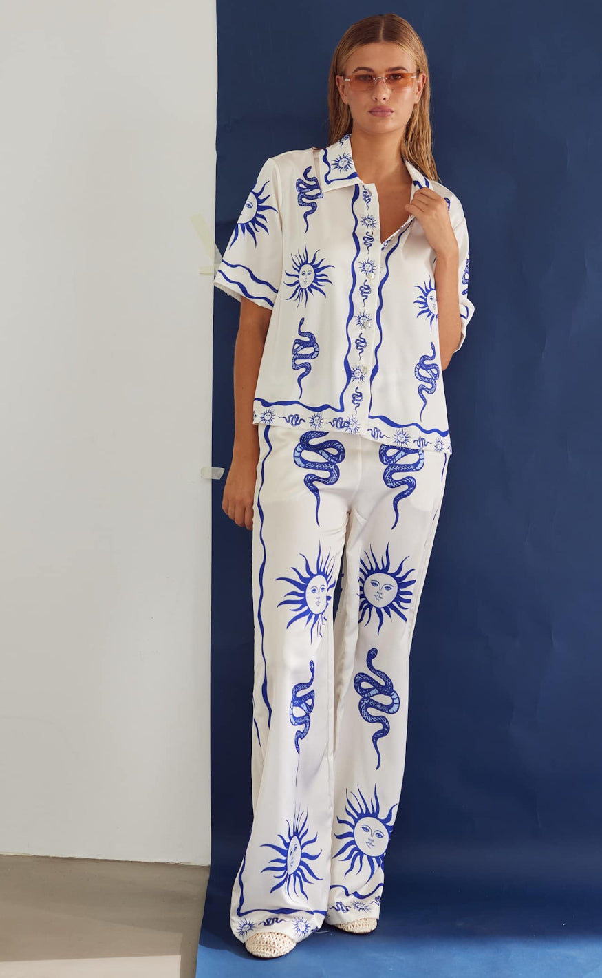 Noella Bukser - Kimona - Chana Blue Print