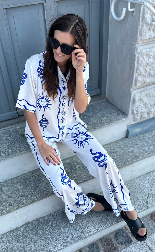 Noella Bukser - Kimona - Chana Blue Print