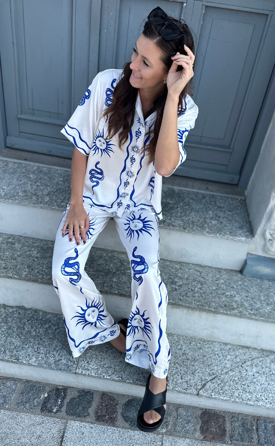 Noella Bukser - Kimona - Chana Blue Print