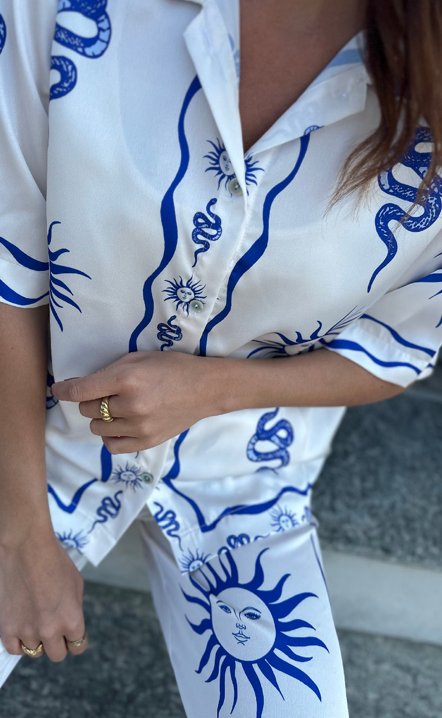 Noella Bukser - Kimona - Chana Blue Print