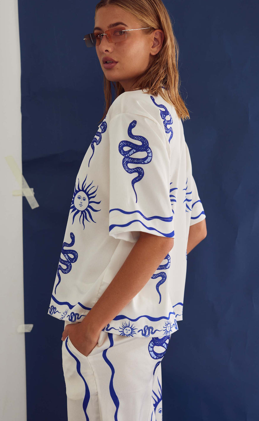 Noella Bukser - Kimona - Chana Blue Print