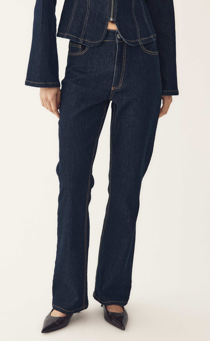 Noella Bukser - Lavella - Blue Unwashed