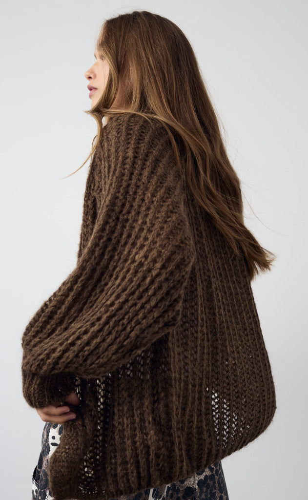 Noella Cardigan - Joseph - Chocolate Melange