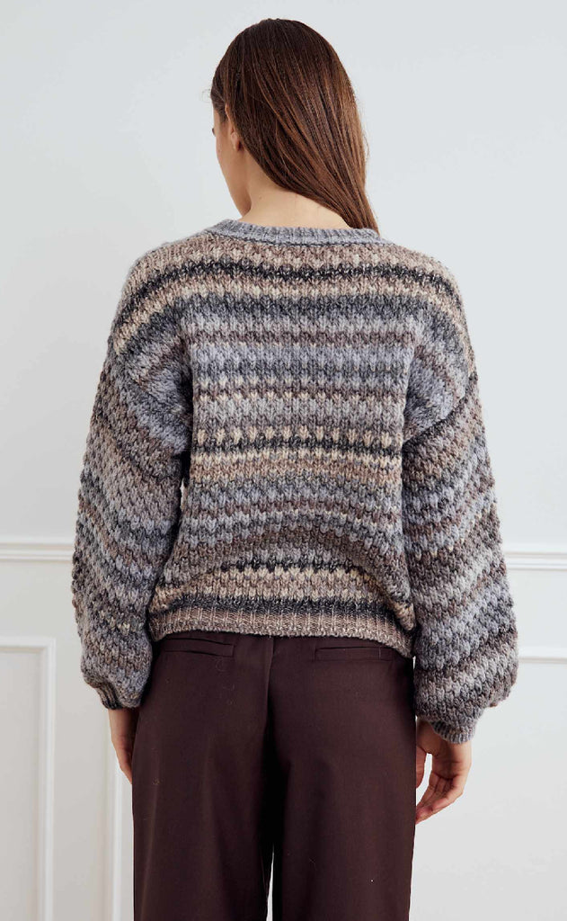 Noella Cardigan - Kae - Light Grey Mix